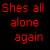A 4-frame animated contact sheet showing red pixelated text on a black background with a cyan vertical line and small gray-red icon, depicting emotional lyrics about crying.