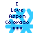 Blue snowflake-shaped icon with dark blue text reading "I Love Aspen Colorado !!!!!!!" on white background.