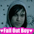 Pixelated image of a person with dark hair against a blue-gray background, featuring pink banner text at the bottom.