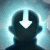 A dark silhouette of a figure with outstretched arms against a light blue gradient background, featuring a bright white star at the center of the silhouette's chest.