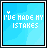 Pixelated blue background with white text reading "I'VE MADE MY MISTAKES" and a small heart symbol above the text, displayed in multiple variations of lettering.
