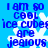 Blue pixelated text on a light blue background with white snowflake patterns, repeating the phrase "I am so cool ice cubes are jealous" in two vertical