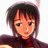 A 48x48 pixel buddy icon featuring a cartoon character with short dark hair and red highlights on the left, next to a black background with white text "Anime IM" and stylized "cOm" on the right.