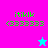 Pixelated green text 'itikk' and '<333333' on split pink-blue-purple background with two star icons, one cyan and one magenta.