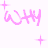 Pixel art of a woman with curly brown hair in pink-and-white striped top, surrounded by pink text and sparkles on white background.