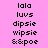 Pixelated text list on pink background with yellow highlight changes across frames.
