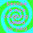 A static image with a green and cyan spiral background, displaying pink text reading "become a nice coughing lambo lol julia" in four identical quadrants.