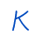 Blue text 'Kay' above a blue background with pixelated character figures and partial animation frames.