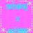 A static image with a bright pink background featuring repeated cyan text and white decorative elements arranged in a pattern