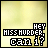 Animated sequence of pixelated text 'HEY HISSHURDER CAN I?' on a light yellow background with black borders, showing progressive white fill in the word 'CAN'.