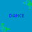 Blue background with green square-based animated icons and blue 'DANCE' text repeated across the image.