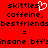 Red background with black pixelated text and a white heart symbol, showing repeated text elements and a central equals sign.
