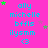 A bright pink background displays repeated text and star icons in cyan and green, with green stars shifting position across frames.