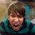 A four- with a person in the top-left, red backgrounds in top-right and bottom-left, and gray background in bottom-right. Text reads "Ah! It's Pete Wentz!" and "I Suggest You Run."