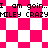 Pixelated text repeats 'I am goin..I am goin..' and 'MILEY CRAZY MILEY CRAZY' over a pink and white checkered background with diamond-shaped patterns.