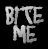 A black-and-white animated contact sheet showing two frames of a buddy icon with pixelated text and a cursor symbol.