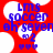 Red cartoon character with white speech bubble containing blue text 'LMS soccer oh seven 02' and three small hearts below.