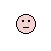 Pixelated circular icon with pink skin, transitioning from neutral face to aggressive expression with multiple eyes and teeth.