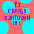 Pixelated text reads 'I'm always confused !!!!' over a coral background with cyan circles, animated to shift positions.