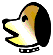 Pixelated cartoon dog head in profile with open mouth, two frames showing slight mouth movement.