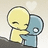 Pixelated cartoon figures embrace on a light background with text reading 'This love is too good to waste' in white block letters.