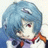 A pixelated anime-style character with blue hair and red eyes appears on the left side of a contact sheet, while the right side displays text reading "Anime IM" above "COM" in white pixelated font against black background.