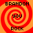 Four identical pixelated spiral icons with red and orange hues, each displaying text elements in black block letters.