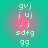 Pixelated text strings in light green on a teal background with pink radial gradients, arranged vertically.