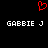 Red pixelated heart symbol above two identical white pixelated text strings on black background.