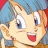 A pixelated anime-style character with blue hair and a red mouth appears on the left side of a contact sheet, while the right side displays text reading "Anime IM" and "COM" against a black background.