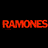 A contact sheet of 12 distinct music band logos and text elements arranged in a 4x3 grid on a black background, with some frames showing animated effects like color cycling or pixelation.