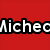 A split-screen image with red and blue top halves displaying 'MichecPhelps' text, and a lower half showing a swimmer in motion wearing an American flag cap.