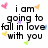 Pixelated text on white background with scattered colored hearts and small stars, reading 'i am going to fall in love with you soon so be ready & make a plan to love me BACK :]' with visible pixelation artifacts.