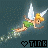Animated contact sheet of Tinker Bell character in flight with text "TINK" and heart symbol, displayed on dark background with pixelated transparency effects.