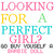 Pixelated text in pink, yellow, green, cyan, and gray reads 'LOOKING FOR A PERFECT GIRL? IF YOU ARE I WILL' on white background.