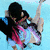 Animated icon showing two figures in a pool, one figure holding another with text overlays.