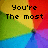 A four- of pixelated text over a rainbow gradient background, with the rightmost blank