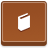 Brown square frame with light brown border contains white book icon with brown top edge and pixelated appearance.