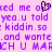Pixelated purple text on pink background with black heart symbol replacing 'o' in 'out' and 'kiddin' in multiple lines.