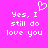 Pixelated text on bright pink background with a heart symbol above the left side of the text.