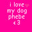 Pixelated text on bright pink background with animated heart and sparkle effects in different frames.