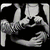 Four grayscale show a couple embracing, hands clasped, heart drawing, and 'i love you' text