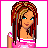Pixel art of nine showing a character with braided hair, pink outfit, and hanging hearts; text reads "Sweet," "and," "Sexi," "o.0"