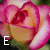 nine identical pink rose images with white text progressively spelling 'Elizabeth' over a dark background