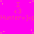 A bright pink background with repeating yellow dots and a of identical text elements showing 'I <3 Hunter=]'