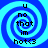 Four identical blue spiral backgrounds with black text reading 'u no that im hot<3' arranged in a