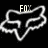 Three variations of a white fox head outline on black background with text above each; top-left reads 'FOX', top-right 'ROGINS', bottom-left '<8'.