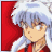 Animated contact sheet of a character with silver hair and red clothing against a solid red background, showing subtle facial expression changes across 10 frames.