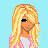 Pixel art of a blonde character in pink attire with text reading 'what ever floats your boat' on a light blue background.