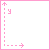 A 5x5 contact sheet of animated frames showing the progressive appearance of pink text characters forming 'ASHLEY' on a white background with pink grid lines.